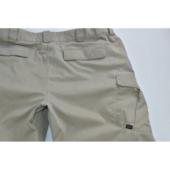 5.11 Taclite Tactical Series Men's Pants 40x34 Tan Khaki Ripstop Cargo -Flaws- - Picture 15 of 16
